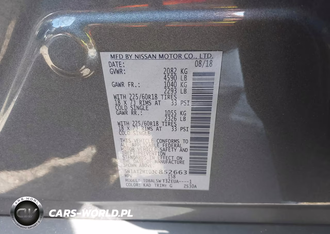 2018 Nissan Rogue Sl VIN:5N1AT2MT0JC852663 - 9