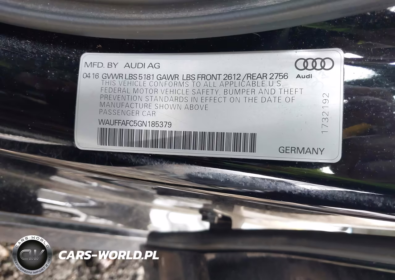 2016 Audi A6 2.0T Premium VIN:WAUFFAFC5GN185379 - 9