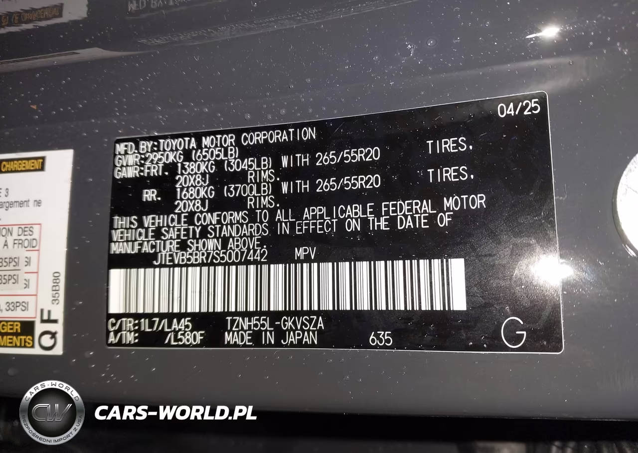 2025 Toyota 4Runner Hybrid Limited VIN:JTEVB5BR7S5007442 - 9