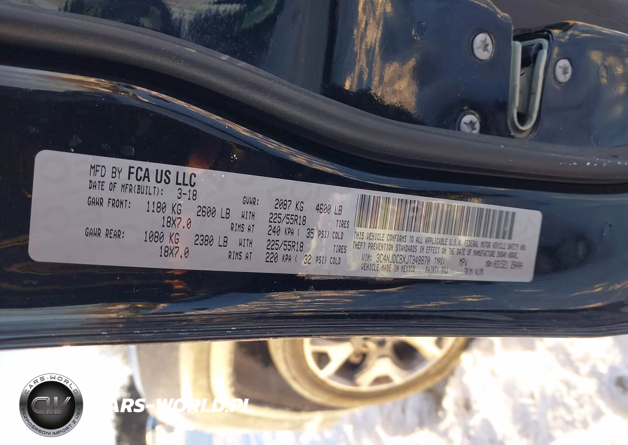 2018 Jeep Compass Limited 4X4 VIN:3C4NJDCBXJT348870 - 9