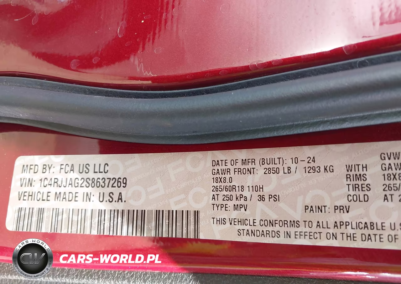 2025 Jeep Grand Cherokee L Laredo X 4X2 VIN:1C4RJJAG2S8637269 - 9