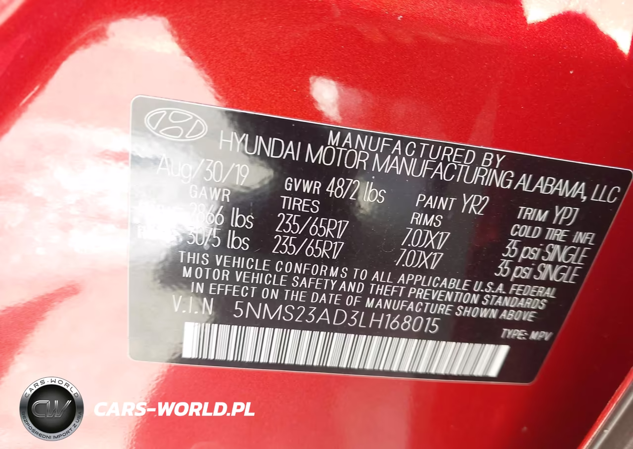 2020 Hyundai Santa Fe Se VIN:5NMS23AD3LH168015 - 9