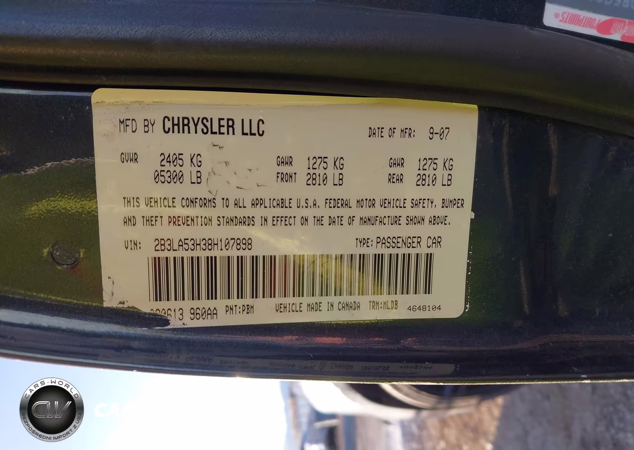 2008 Dodge Charger R-T VIN:2B3LA53H38H107898 - 9