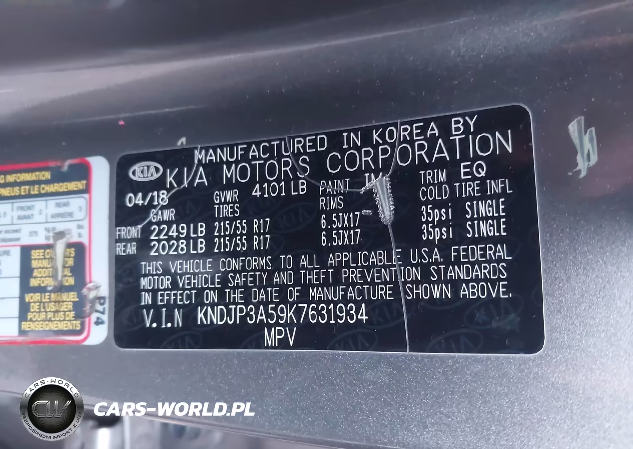 2019 Kia Soul + VIN:KNDJP3A59K7631934 - 9