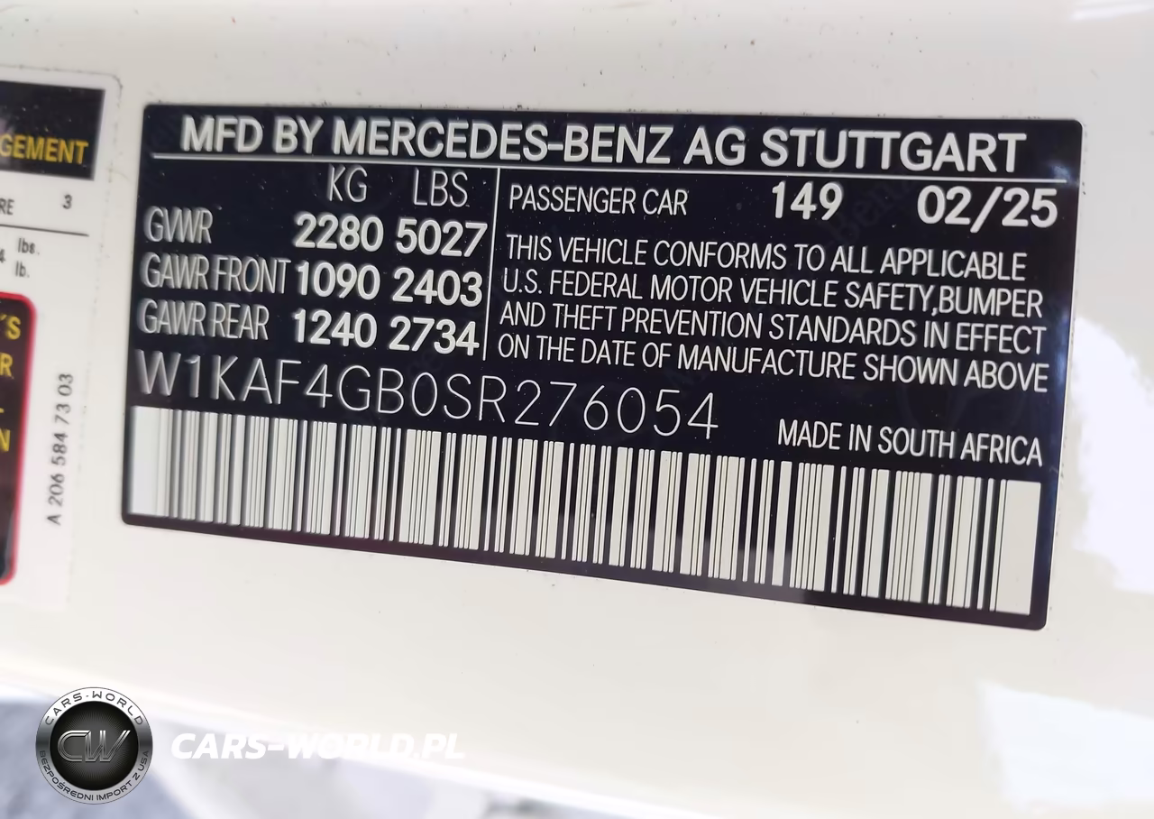 2025 Mercedes-Benz C 300 VIN:W1KAF4GB0SR276054 - 9