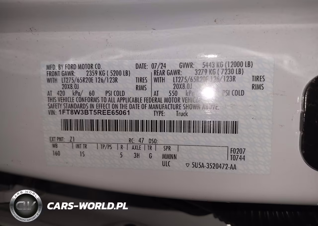 2024 Ford F-350 Xl VIN:1FT8W3BT5REE65061 - 9