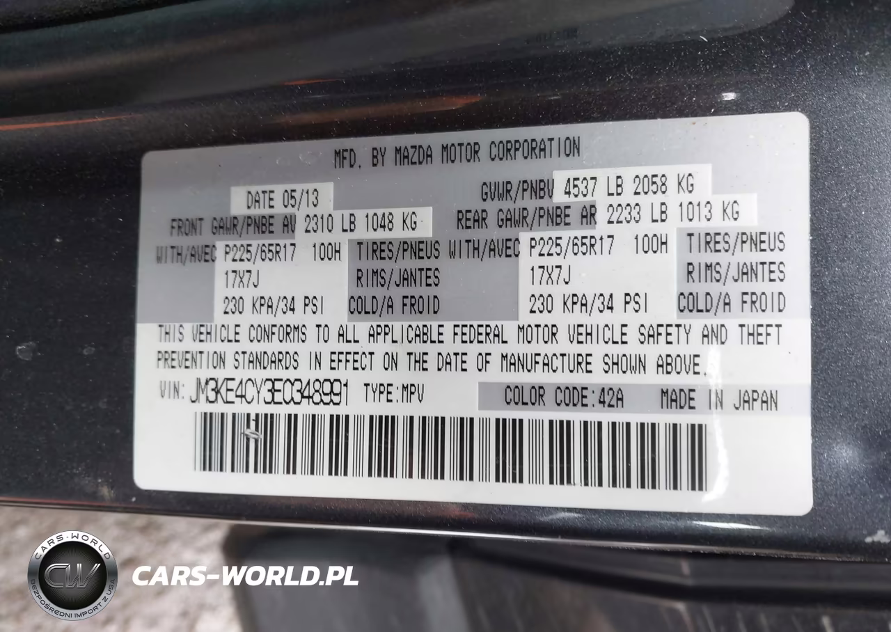 2014 Mazda Cx-5 Touring VIN:JM3KE4CY3E0348991 - 9