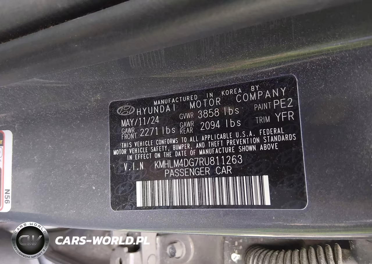 2024 Hyundai Elantra Sel VIN:KMHLM4DG7RU811263 - 9