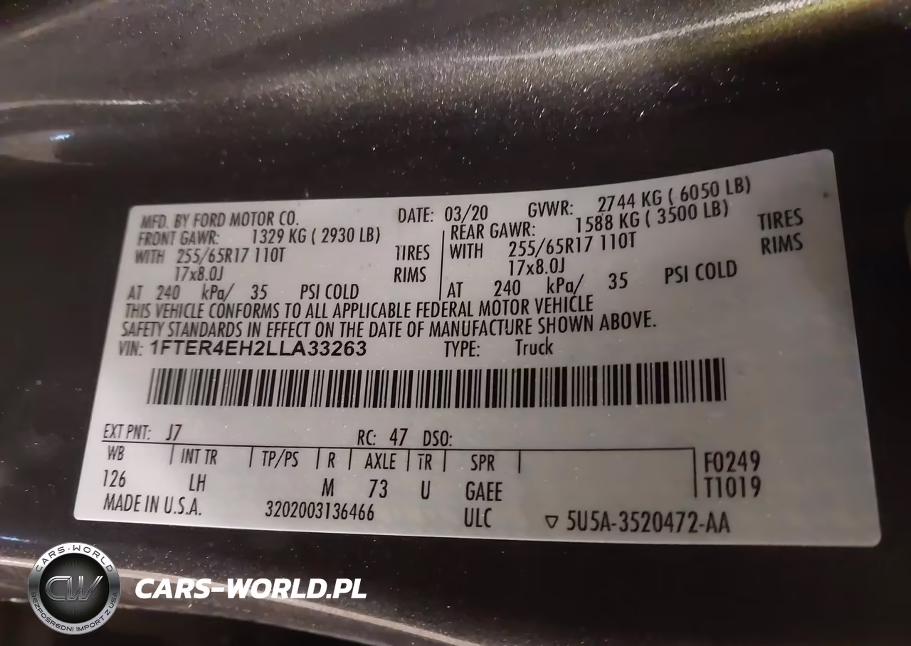 2020 Ford Ranger Xlt VIN:1FTER4EH2LLA33263 - 9