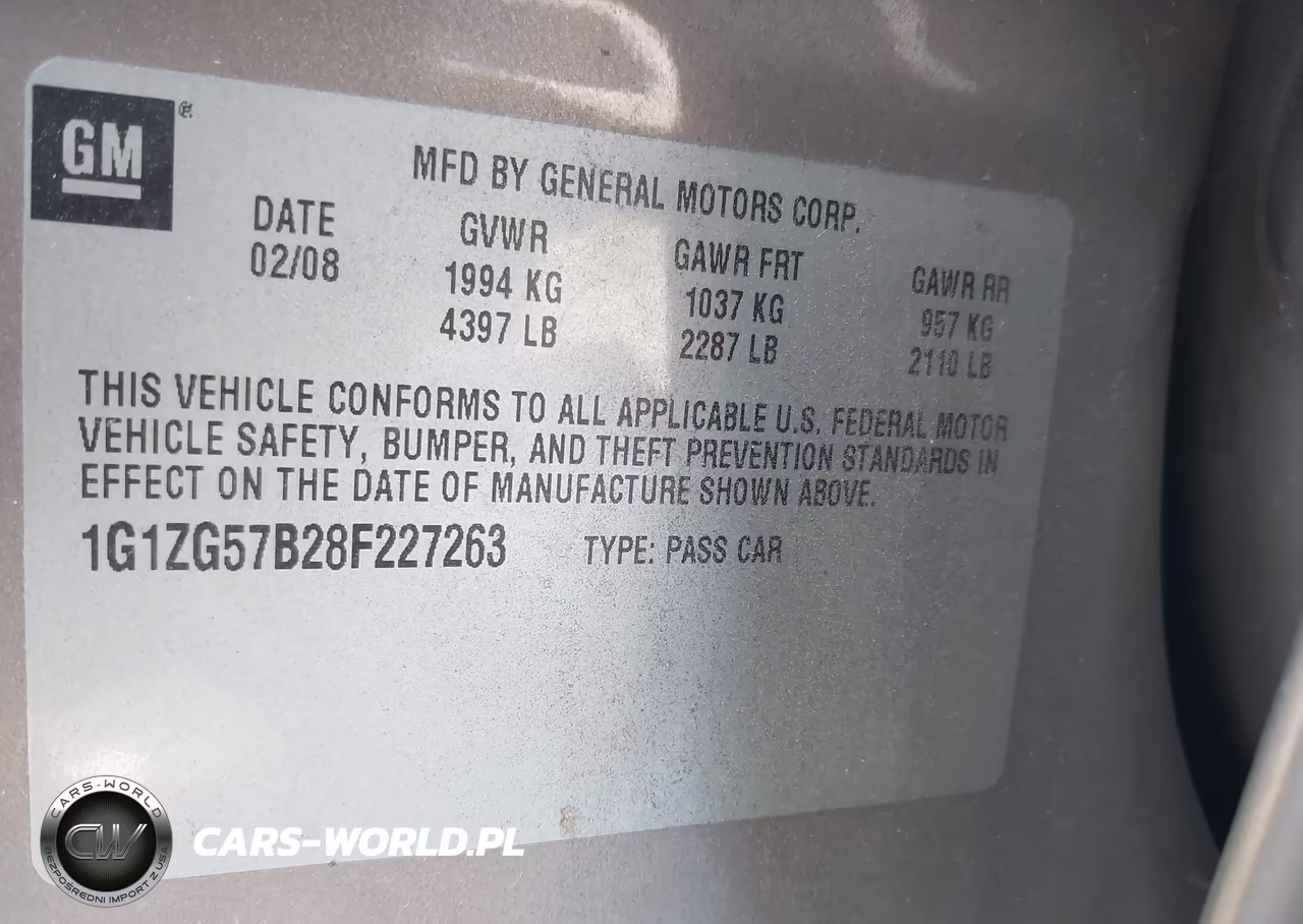 2008 Chevrolet Malibu Ls VIN:1G1ZG57B28F227263 - 9