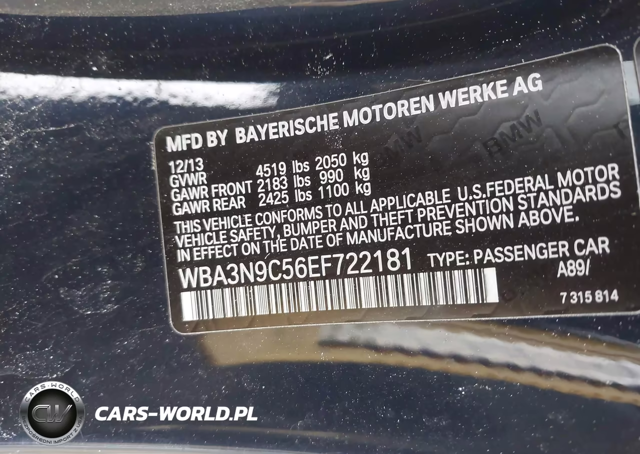 2014 BMW 428I xDrive VIN:WBA3N9C56EF722181 - 9