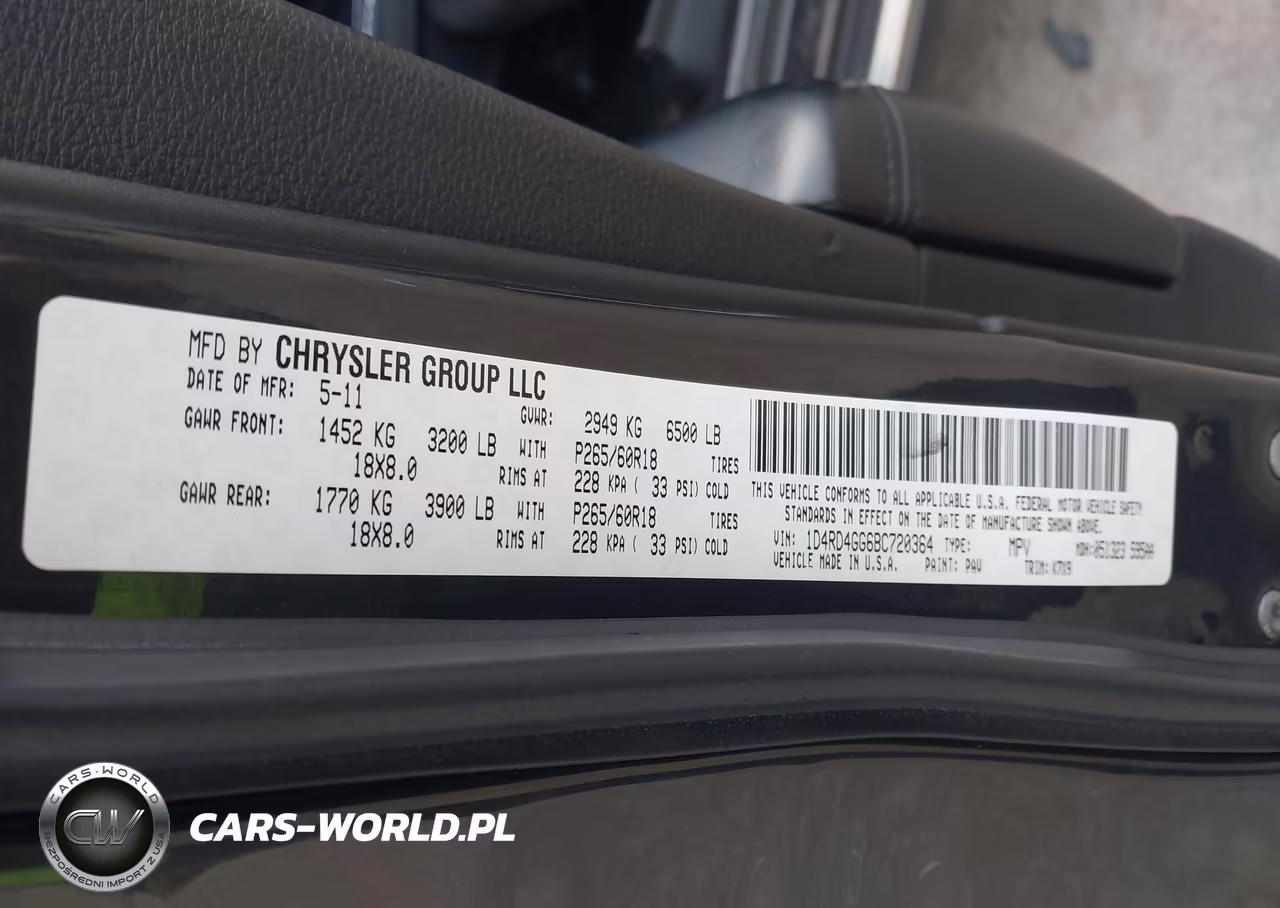 2011 Dodge Durango Crew VIN:1D4RD4GG6BC720364 - 9