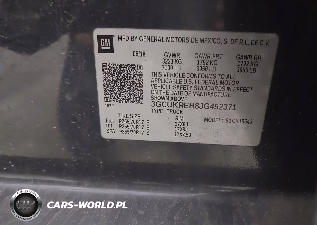 2018 Chevrolet Silverado 1500 1Lt VIN:3GCUKREH8JG452371 - 9