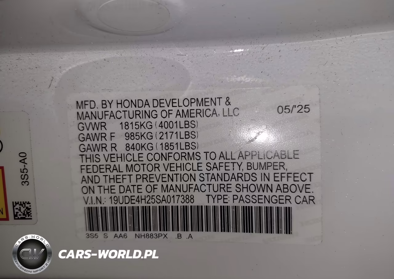 2025 Acura Integra VIN:19UDE4H25SA017388 - 9
