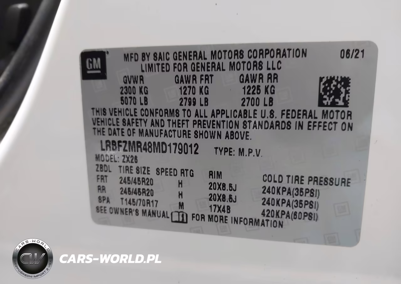 2021 Buick Envision Awd Preferred VIN:LRBFZMR48MD179012 - 9