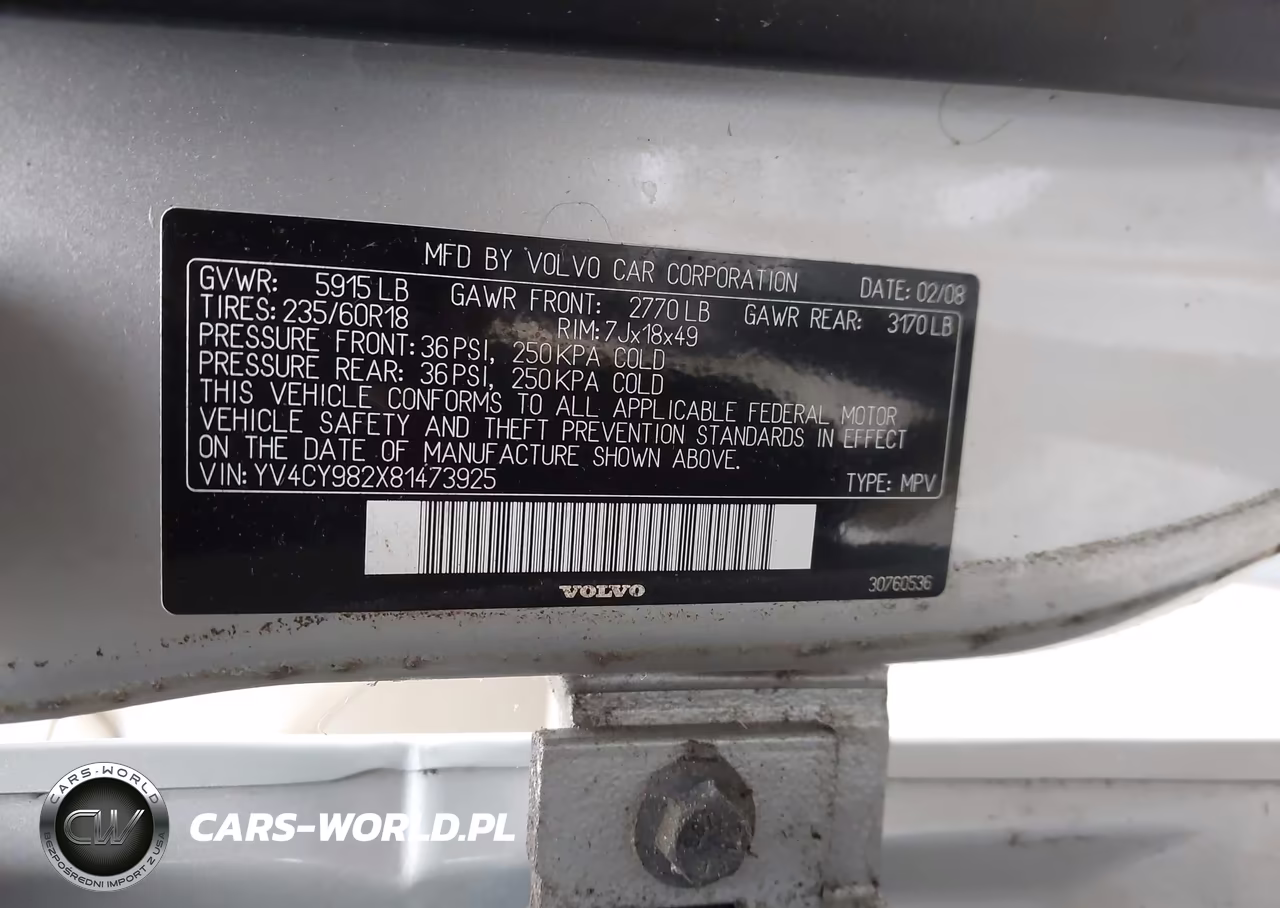 2008 Volvo Xc90 3.2 VIN:YV4CY982X81473925 - 9