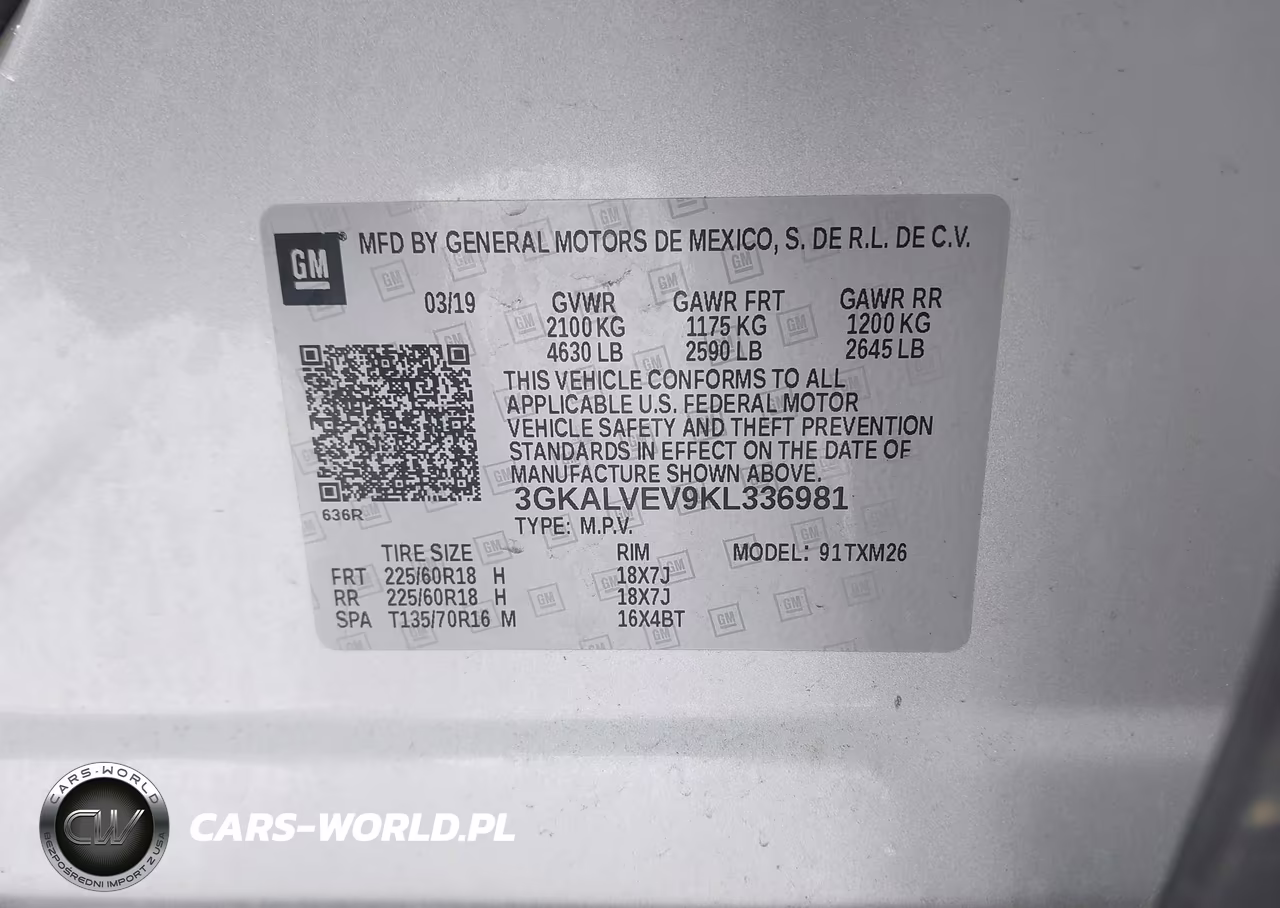 2019 GMC Terrain Slt VIN:3GKALVEV9KL336981 - 9