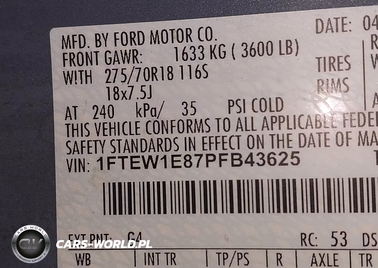 2023 Ford F150 Supercrew VIN:1FTEW1E87PFB43625 - 9