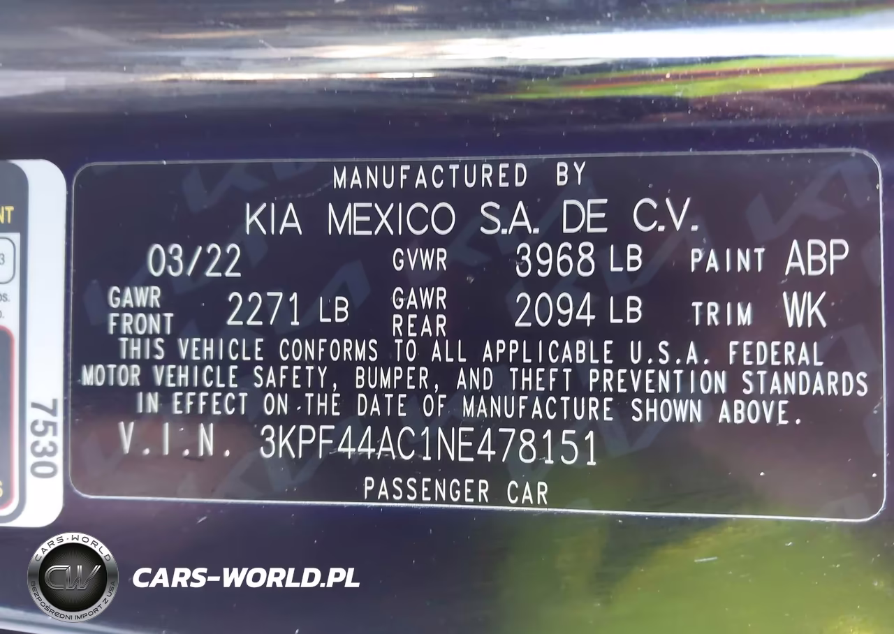 2022 Kia Forte Gt VIN:3KPF44AC1NE478151 - 9