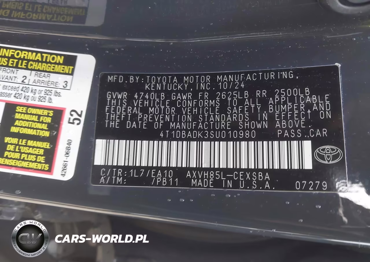 2025 Toyota Camry Se VIN:4T1DBADK3SU010980 - 9