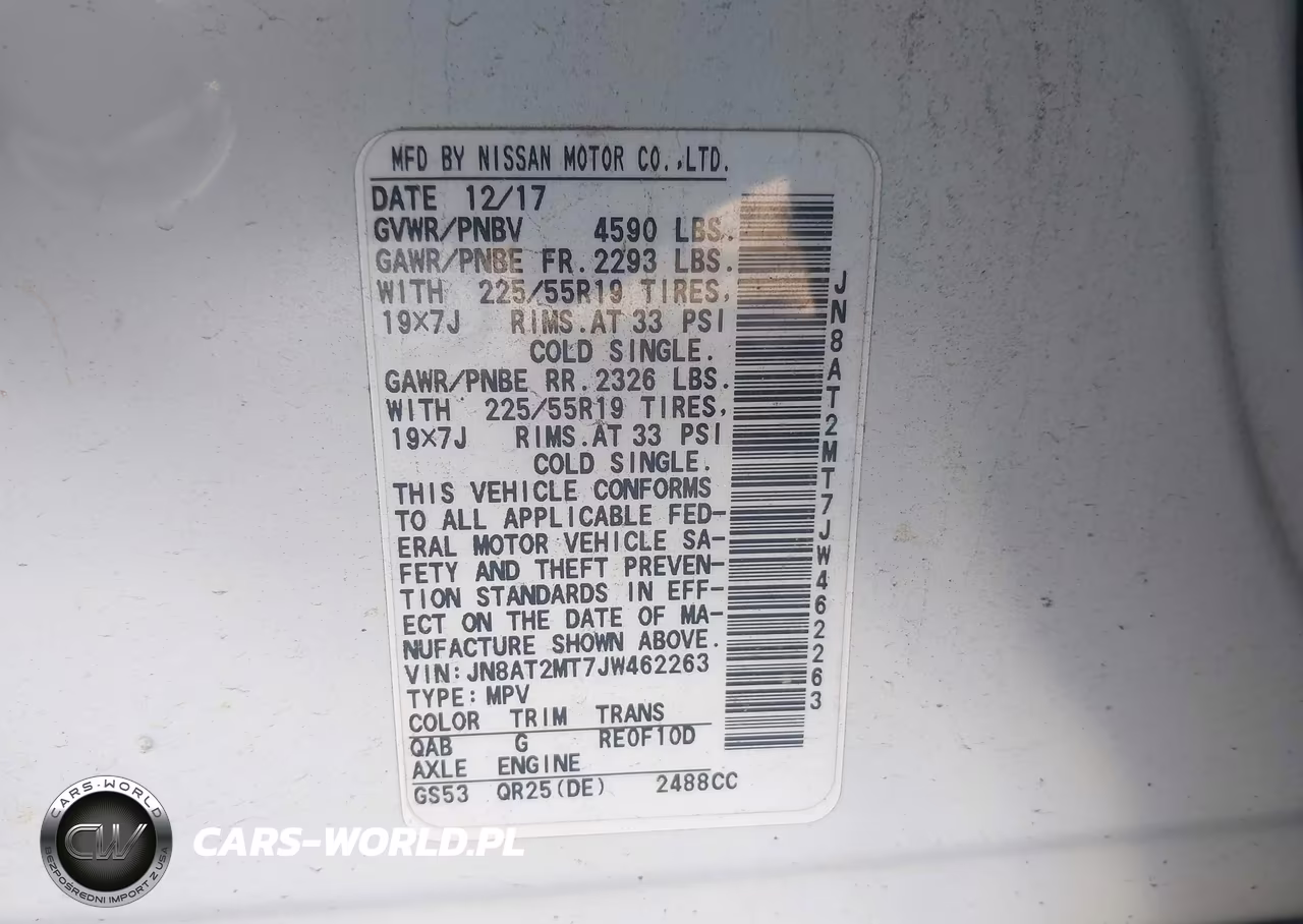 2018 Nissan Rogue Sl VIN:JN8AT2MT7JW462263 - 9