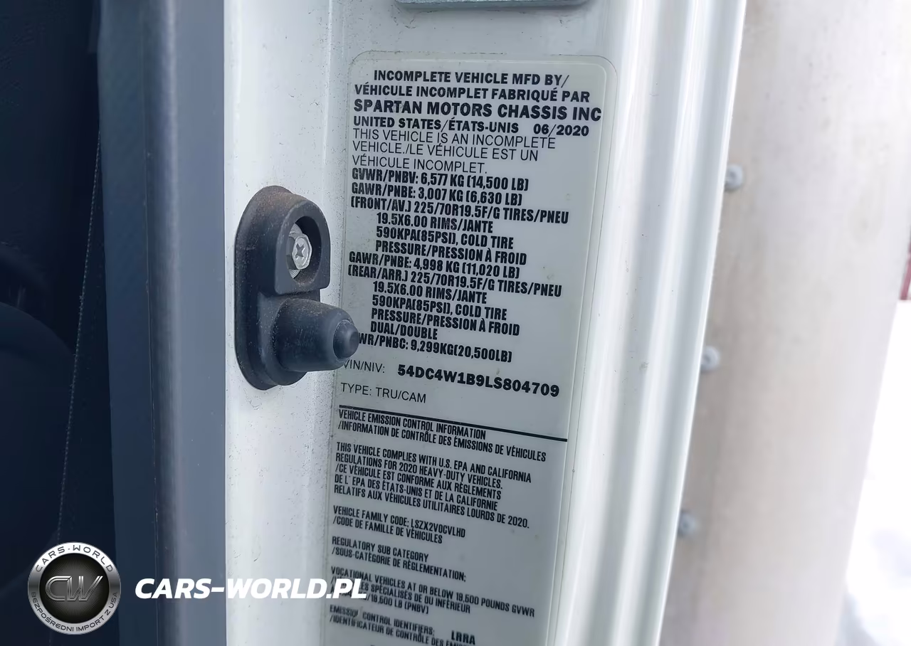 2020 Isuzu Npr Hd VIN:54DC4W1B9LS804709 - 8