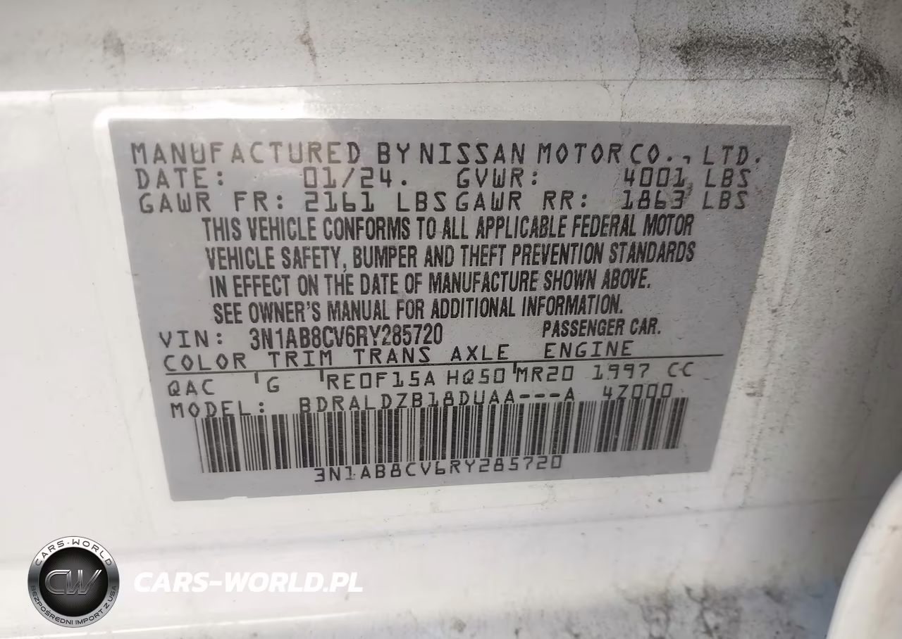 2024 Nissan Sentra Sv Xtronic Cvt VIN:3N1AB8CV6RY285720 - 9
