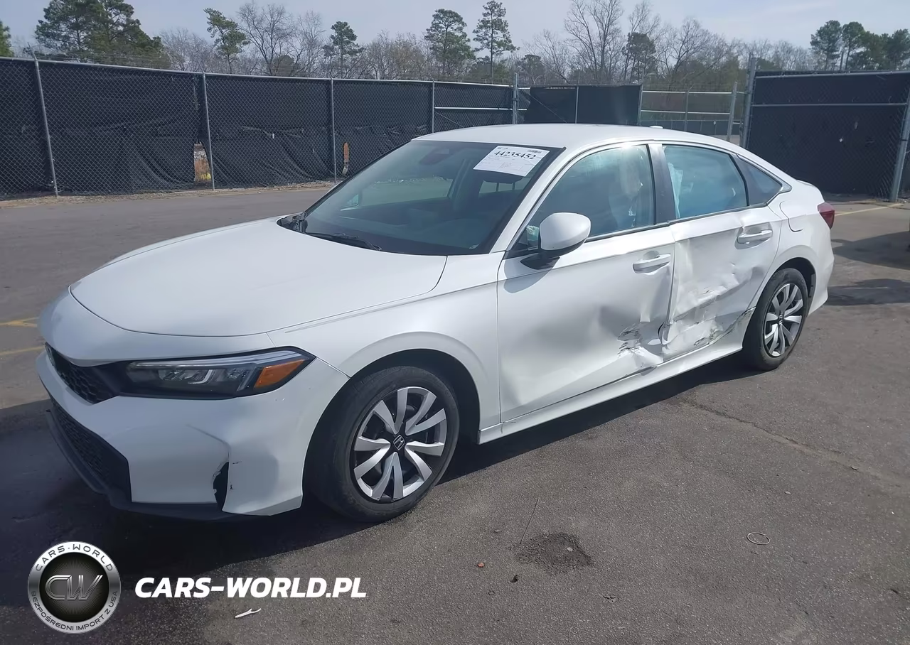 2025 Honda Civic Lx VIN:2HGFE2F2XSH501459 - 2