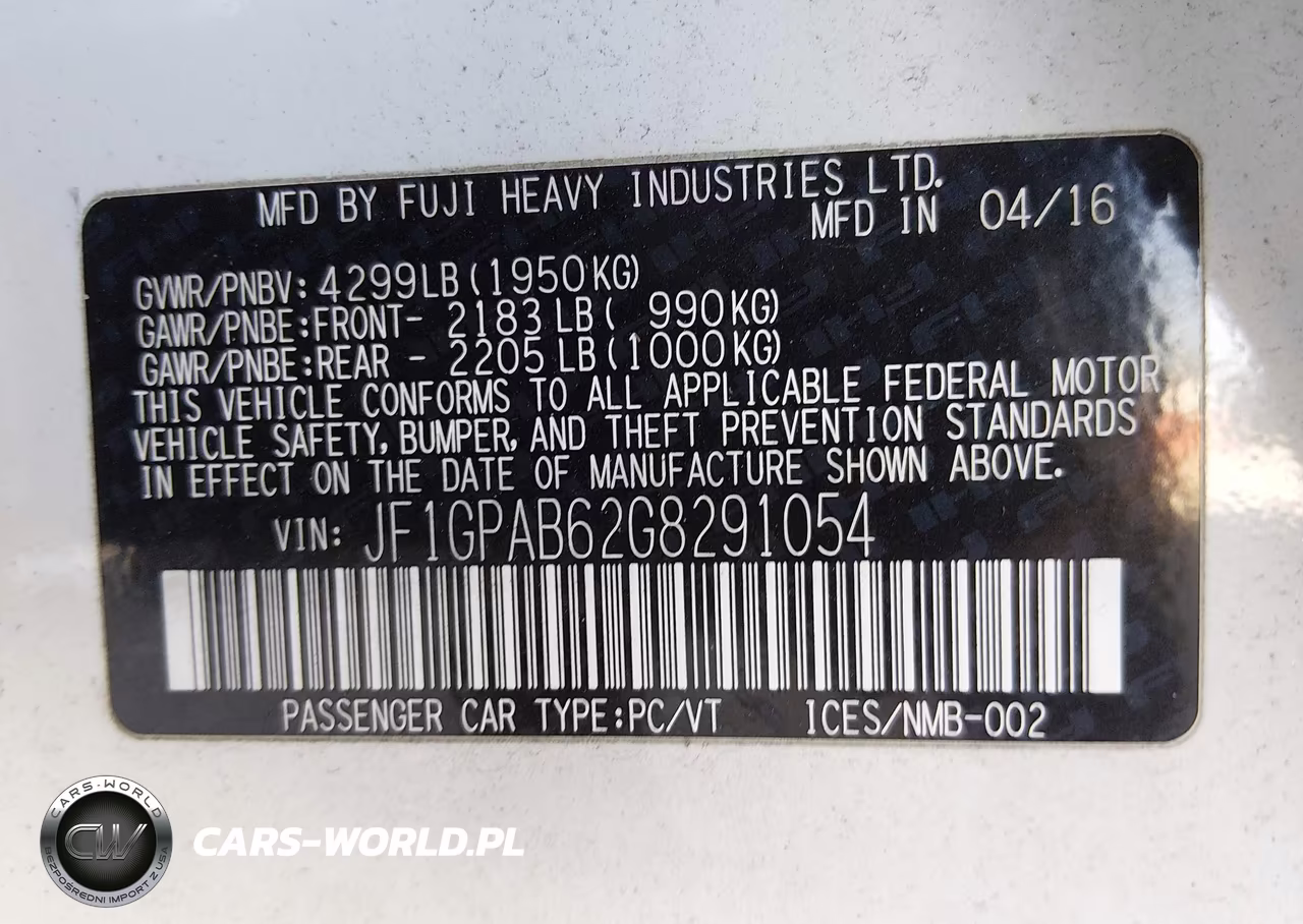 2016 Subaru Impreza 2.0I Premium VIN:JF1GPAB62G8291054 - 9