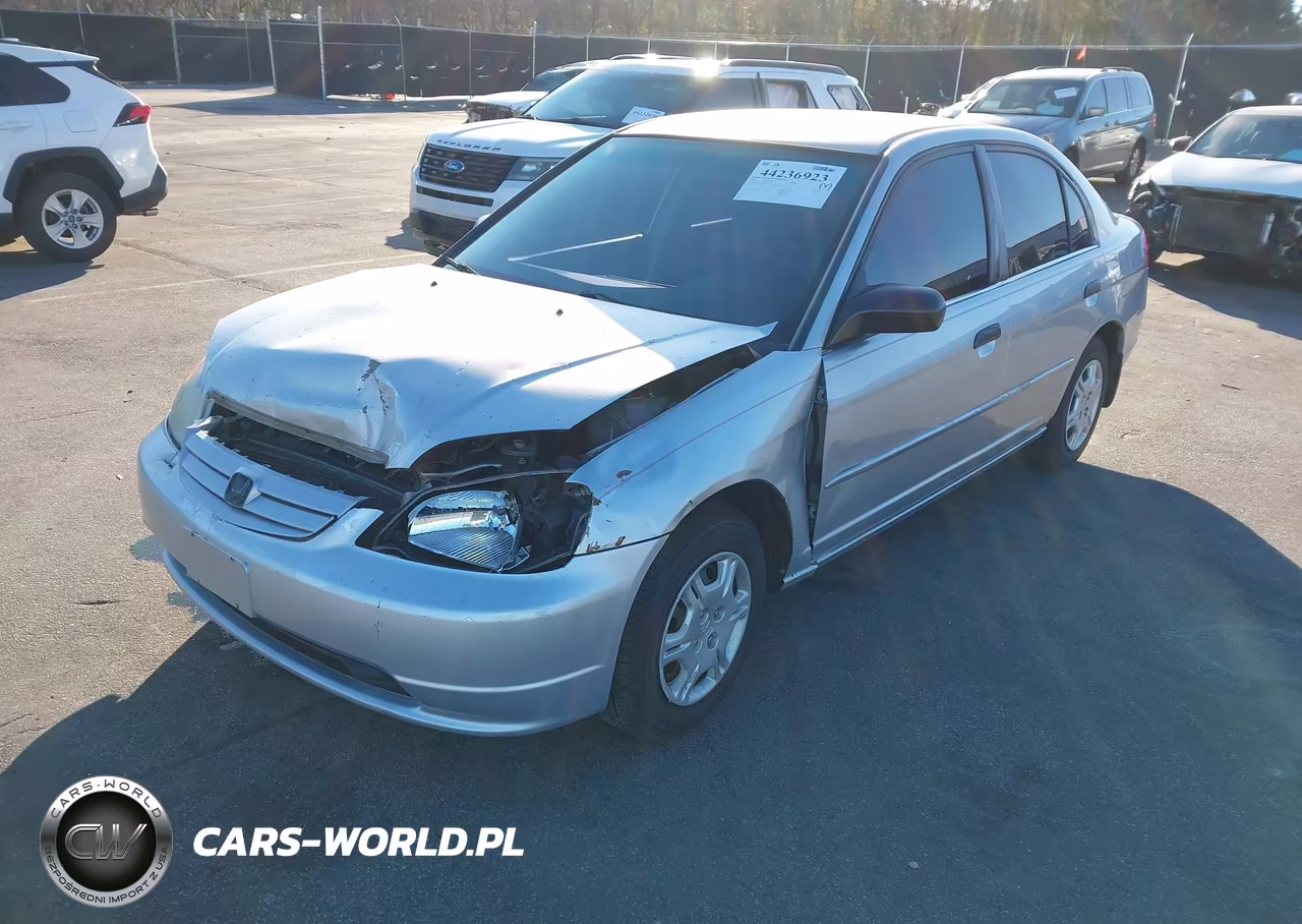 2001 Honda Civic Lx VIN:2HGES16581H587555 - 2