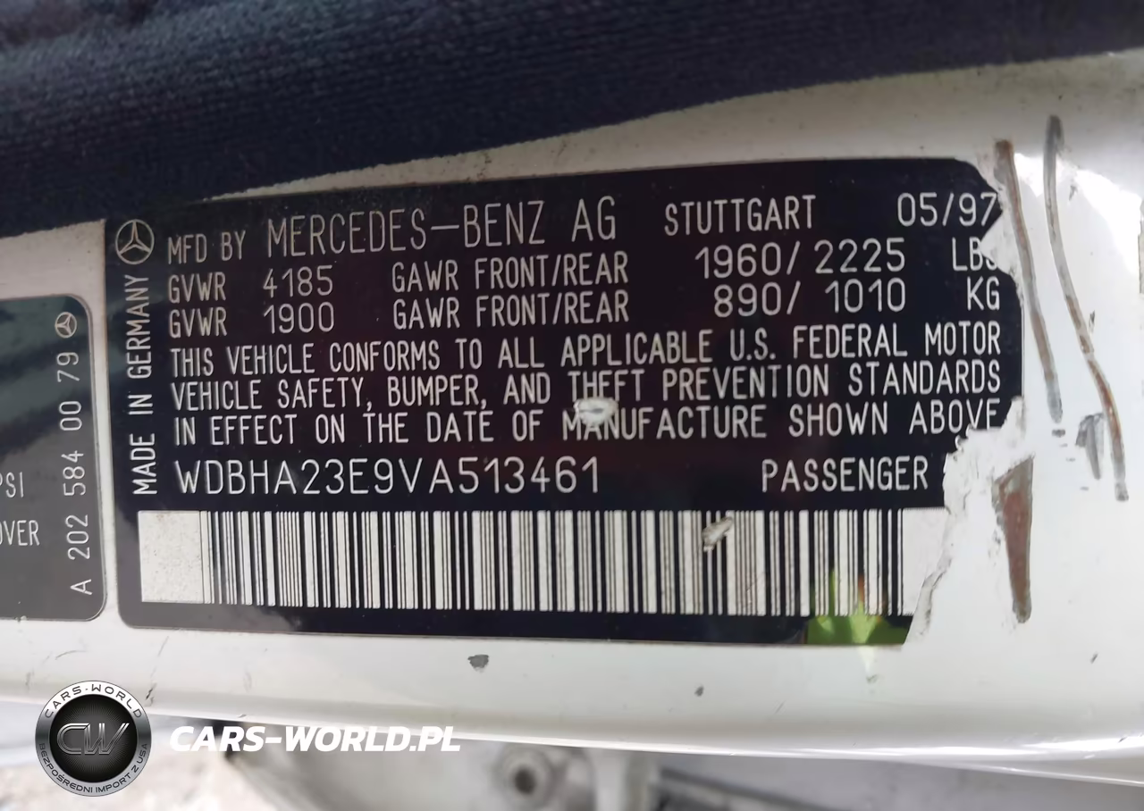 1997 Mercedes-Benz C 230 VIN:WDBHA23E9VA513461 - 9