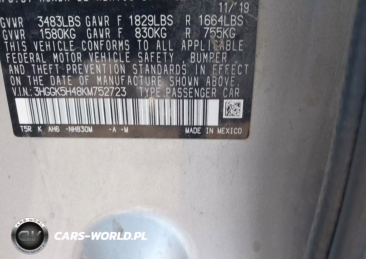 2019 Honda Fit Lx VIN:3HGGK5H48KM752723 - 9
