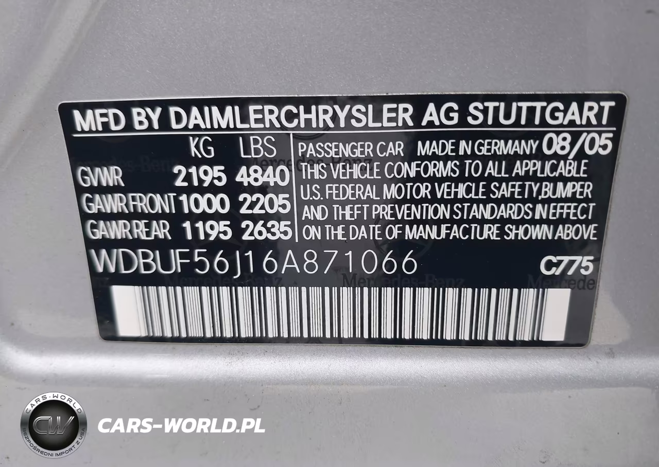 2006 Mercedes-Benz E 350 VIN:WDBUF56J16A871066 - 9