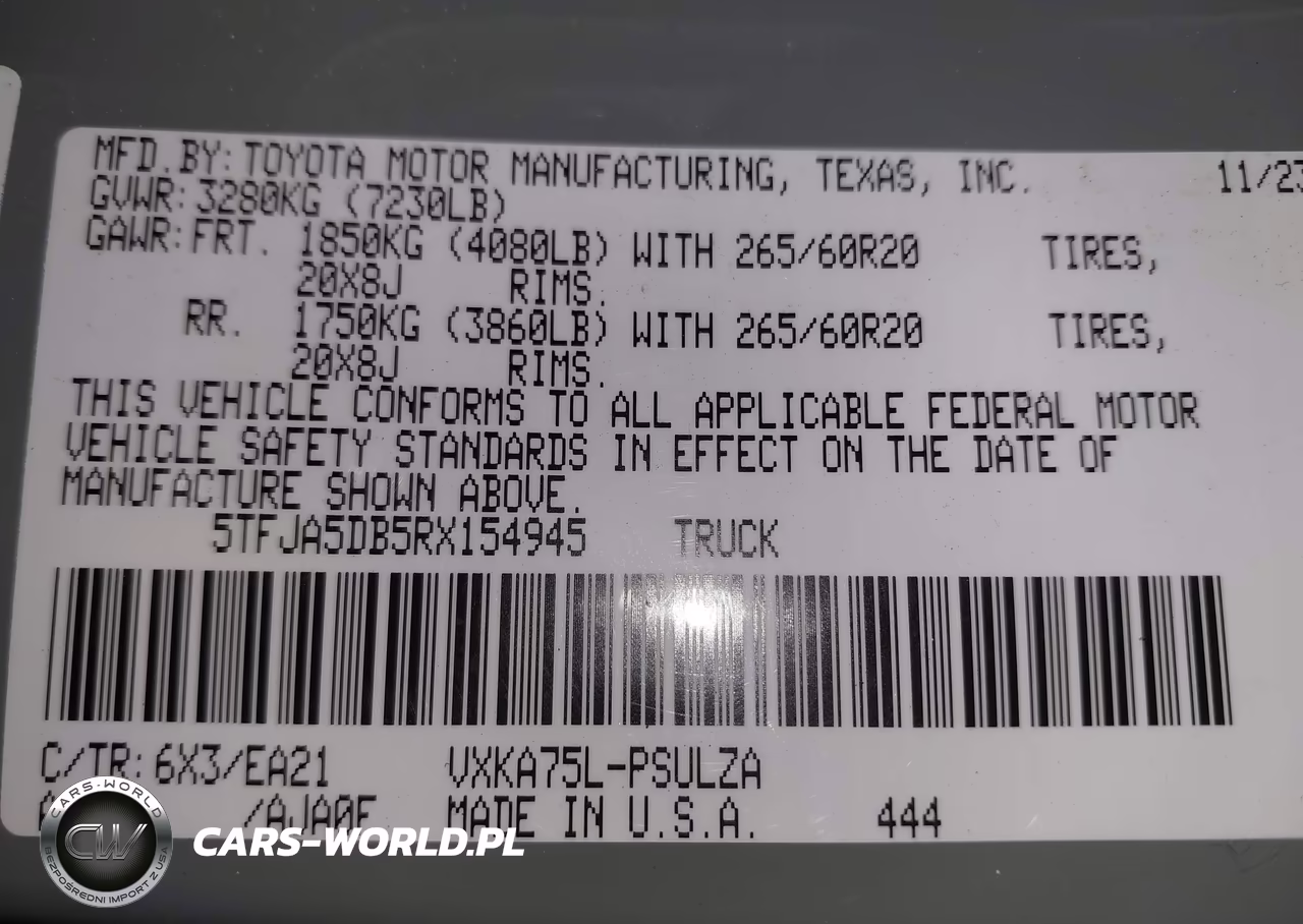 2024 Toyota Tundra Limited VIN:5TFJA5DB5RX154945 - 9