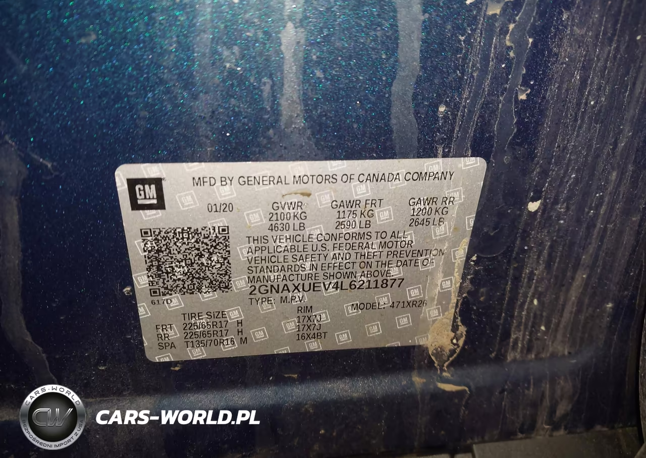 2020 Chevrolet Equinox Awd Lt 1.5L Turbo VIN:2GNAXUEV4L6211877 - 9