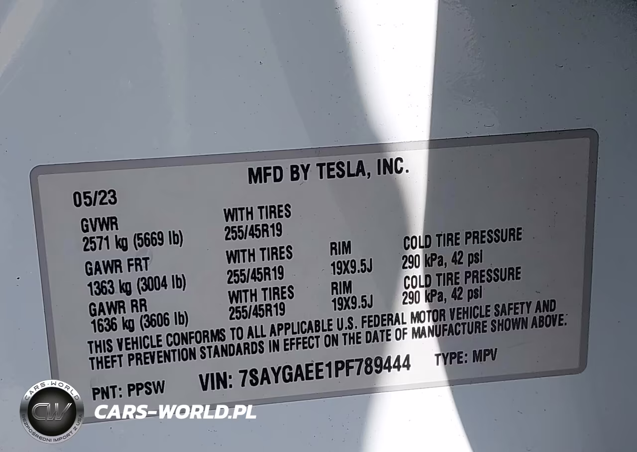 2023 Tesla Model Y Awd-Long Range Dual Motor All-Wheel Drive VIN:7SAYGAEE1PF789444 - 9