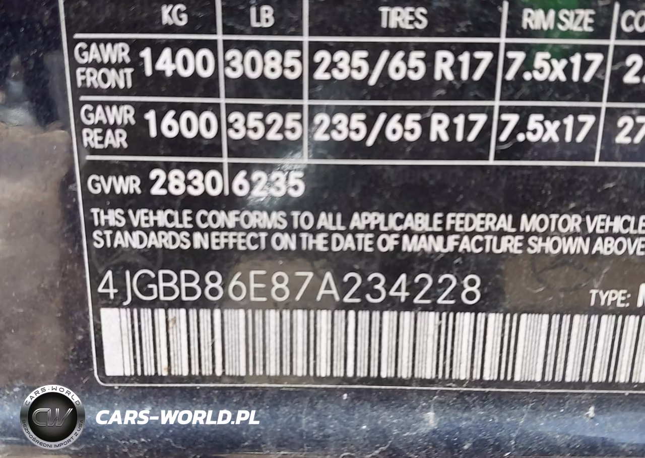 2007 Mercedes-Benz Ml 350 4Matic VIN:4JGBB86E87A234228 - 9
