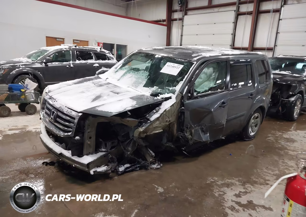 2013 Honda Pilot Lx VIN:5FNYF4H21DB070841 - 2