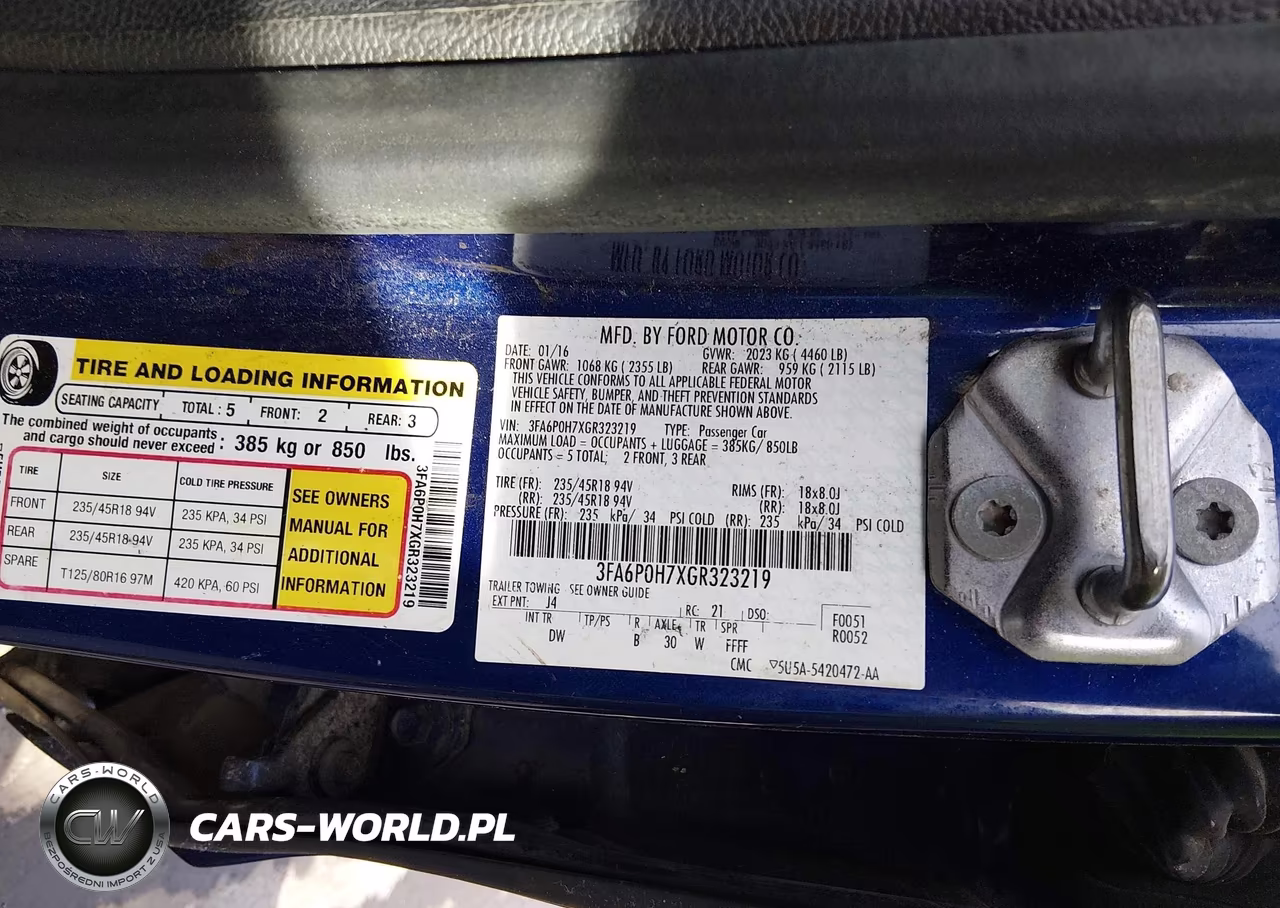 2016 Ford Fusion Se VIN:3FA6P0H7XGR323219 - 9