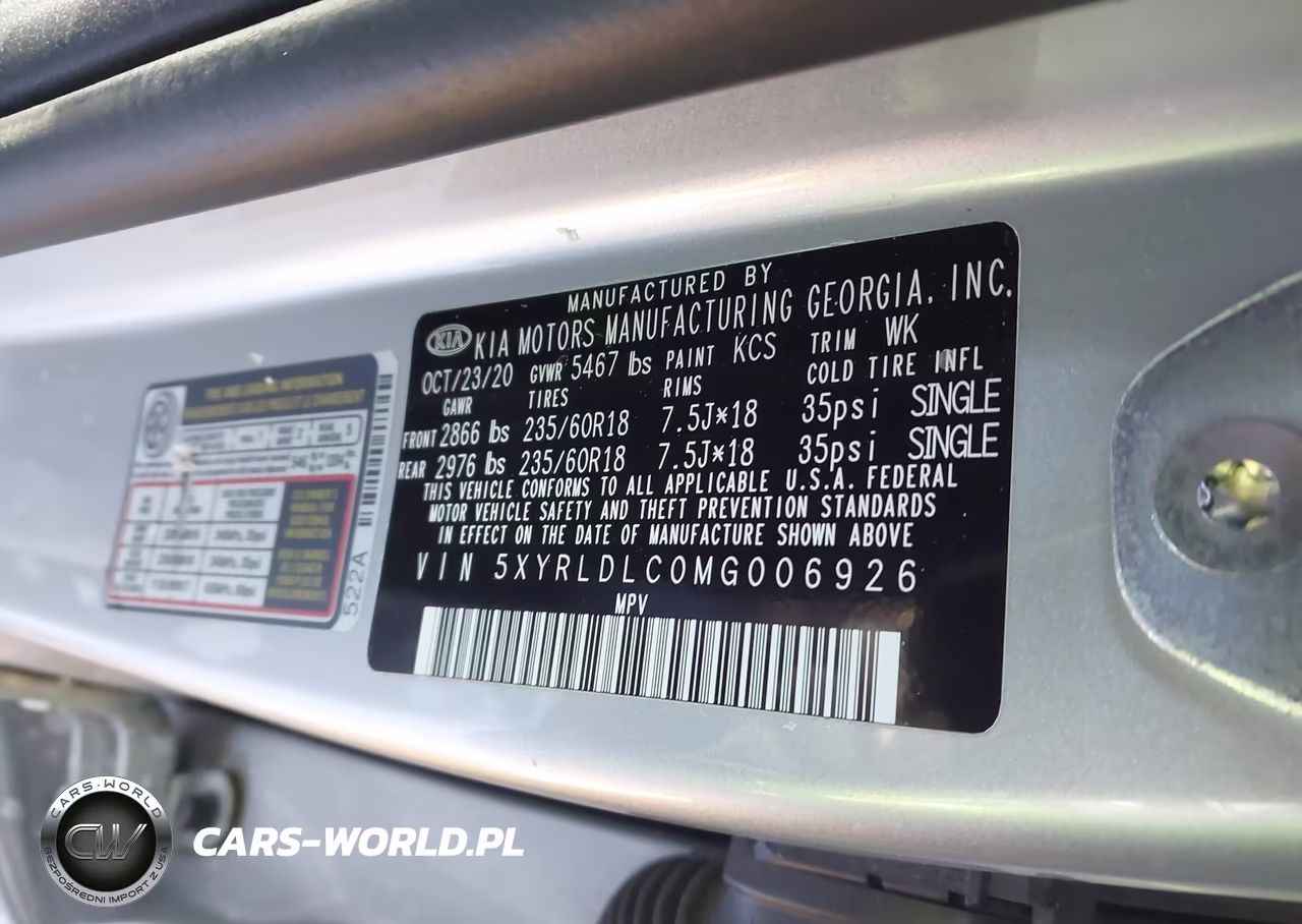 2021 Kia Sorento S VIN:5XYRLDLC0MG006926 - 9