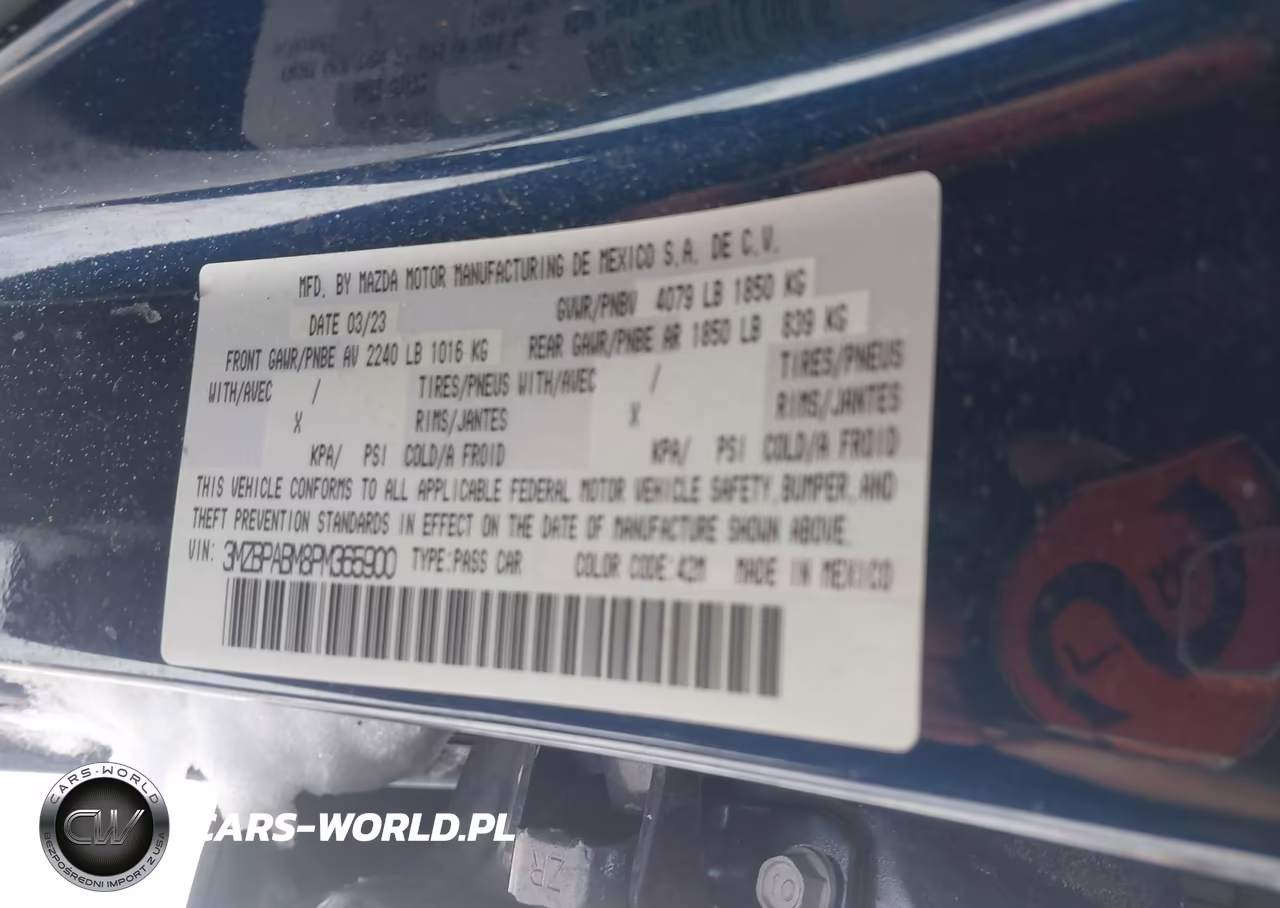 2023 Mazda Mazda3 2.5 S Select VIN:3MZBPABM8PM365900 - 9