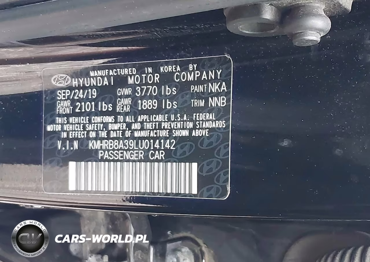 2020 Hyundai Venue Se VIN:KMHRB8A39LU014142 - 9