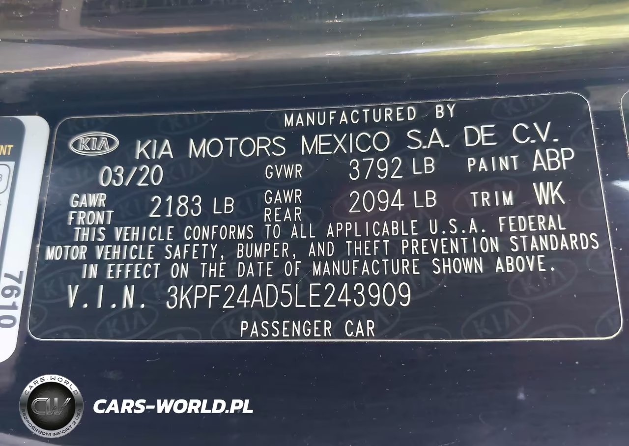 2020 Kia Forte Lxs VIN:3KPF24AD5LE243909 - 9
