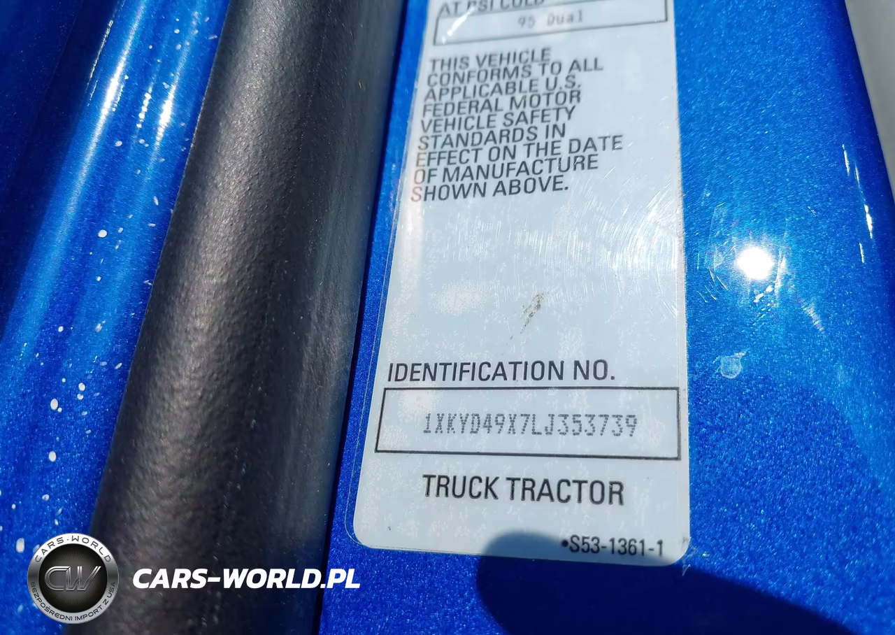 2020 Kenworth T680 VIN:1XKYD49X7LJ353739 - 8