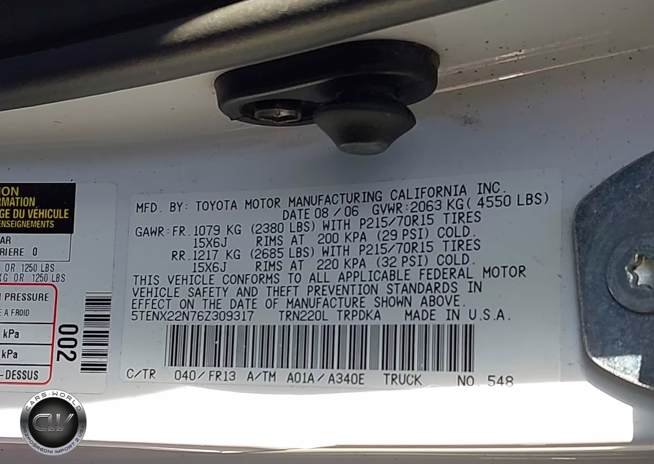 2006 Toyota Tacoma VIN:5TENX22N76Z309317 - 9