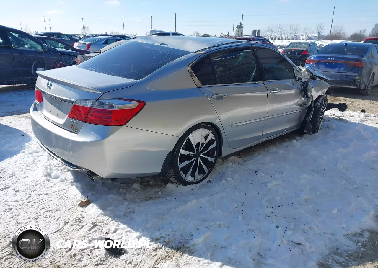 2014 Honda Accord Ex-L V-6 VIN:1HGCR3F85EA009636 - 4