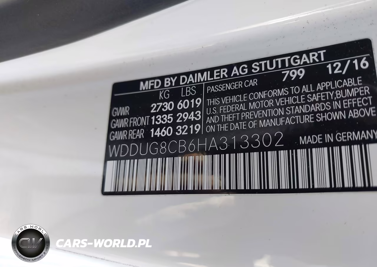 2017 Mercedes-Benz S 550 VIN:WDDUG8CB6HA313302 - 9