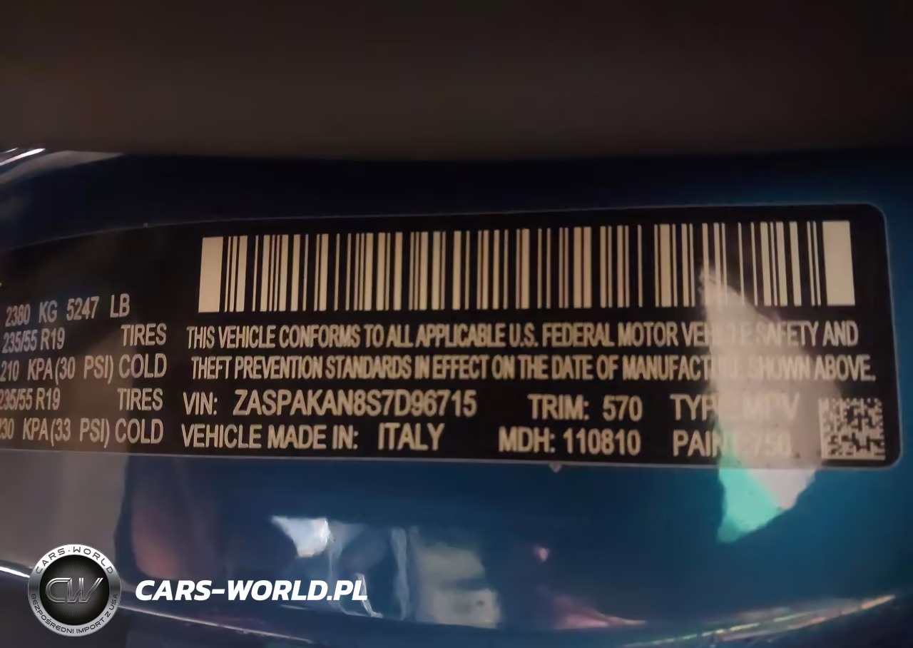 2025 Alfa Romeo Stelvio Sprint Awd VIN:ZASPAKAN8S7D96715 - 9