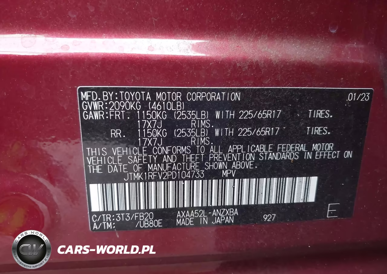 2023 Toyota Rav4 Le VIN:JTMK1RFV2PD104733 - 9