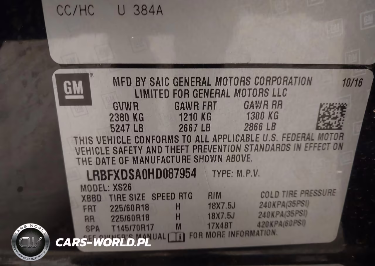2017 Buick Envision Essence VIN:LRBFXDSA0HD087954 - 9